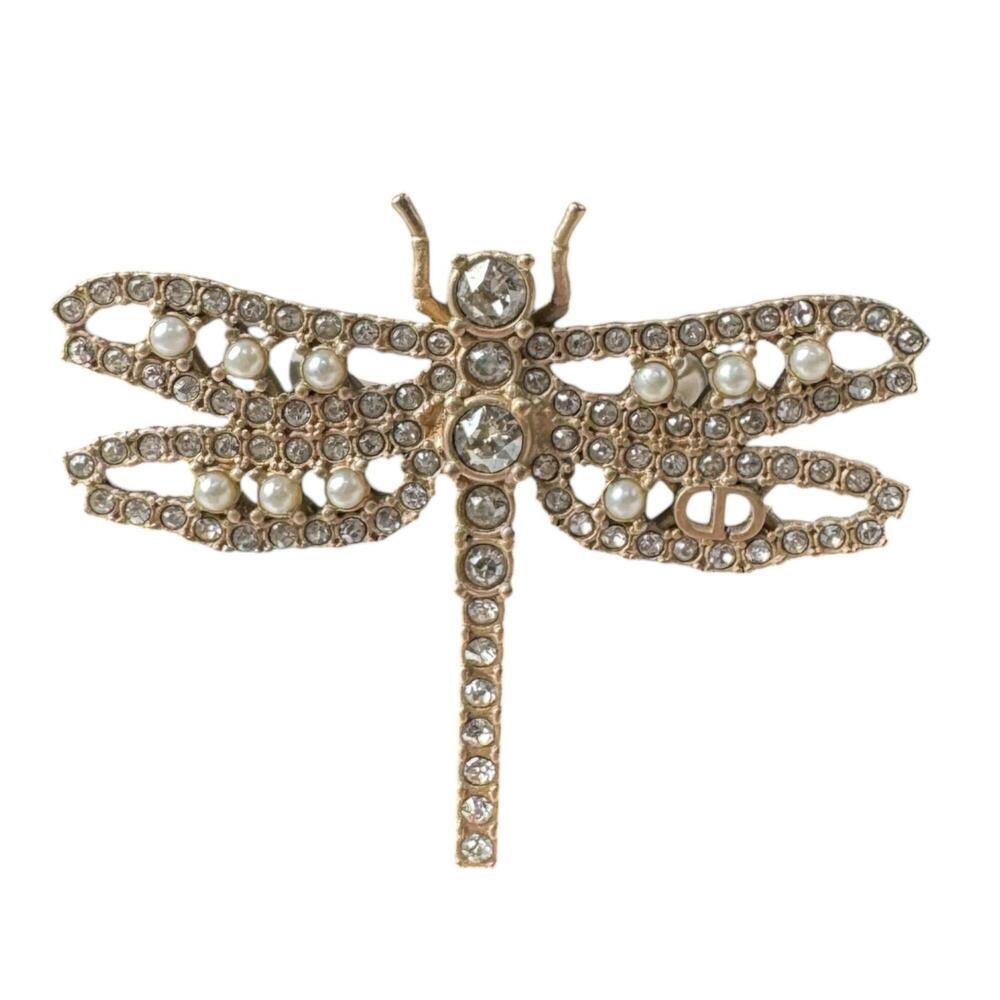 Christian Dior Dior Dragonfly motif bejeweled ring for women